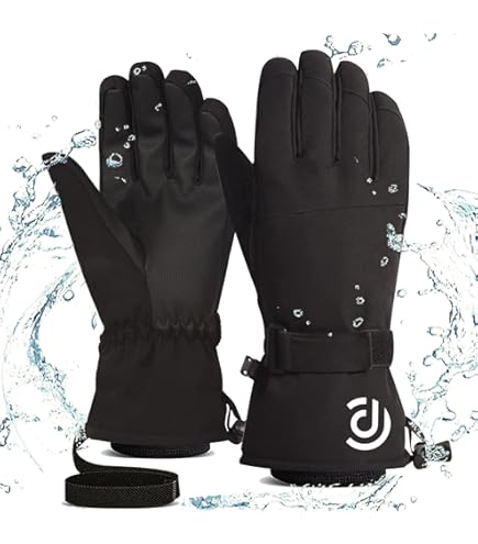 スキーグローブ スキー手袋 アウトドア 防寒 防風 ブラック XL 楽天市場】防水 スキーグローブ ジュニア スノーボードグローブ